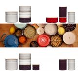 Riess Vorratsdose mit Eschenholzdeckel 1390ml Dark Aubergine