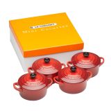 Le Creuset Mini-Cocotte 4er Set - 3 Farben