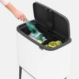 Brabantia Bo Touch Bin mit 2 Kunststoffeins�tzen 11 + 23 Liter - Matt Black