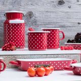 Riess P�nktchen rot Schnabeltopf - in 3 Gr��en