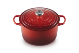 Le Creuset Br�ter rund hoch 26cm 6,3l - kirschrot