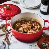 Le Creuset Br�ter rund hoch 26cm 6,3l - kirschrot