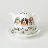 Roy Kirkham Tea for One Set ANIMAL FASHION DOGS
