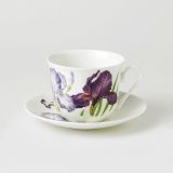 Roy Kirkham Jumbotasse + Untertasse IRIS