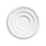 Gmundner Keramik Wei�geflammt Unterteller Espresso Gourmet (� 11cm)