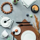 Gmundner Keramik Wei�geflammt Breakfast for two Gourmet - Geschenkset