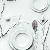 Gmundner Keramik Wei�geflammt Dinner for two Gourmet - Geschenkset