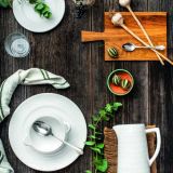 Gmundner Keramik Wei�geflammt Salzstreuer glatt