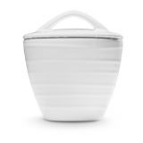 Gmundner Keramik Wei�geflammt Zuckerdose Gourmet (� 9cm)