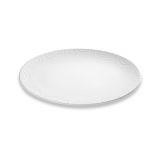 Gmundner Keramik Wei�geflammt Platte oval (33x26cm)