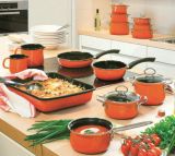 Riess Nouvelle Corall Fleischtopf mit Glasdeckel - in 3 Gr��en