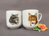 6 St�ck Kaffeebecher Trojka Katzen 300ml