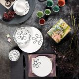 Gmundner Keramik Pur Geflammt grau Dessertteller Cup (� 20cm)