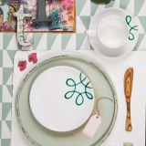 Gmundner Keramik Pur Geflammt gr�n Dessertteller Cup (� 20cm)