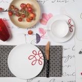 Gmundner Keramik Pur Geflammt rot H�ttenfr�hst�ck f�r zwei Cup - Geschenkset