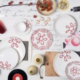 Gmundner Keramik Pur Geflammt rot Speiseteller Cup (� 25cm)