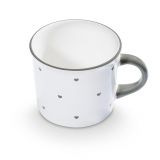 Gmundner Keramik Herzerl Grau Kaffeeh�ferl glatt (0,24l)