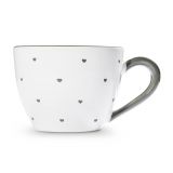 Gmundner Keramik Herzerl Grau Teetasse Maxima (0,4l)