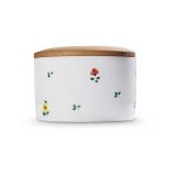 AUF BESTELLUNG Gmundner Keramik Streublumen Vorratsdose mit Holzdeckel 14cm