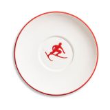 Gmundner Keramik Rubinroter Toni Unterteller Teetasse Maxima (� 18cm)