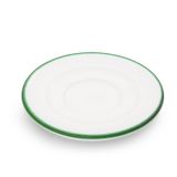 Gmundner Keramik Gr�ner Rand Unterteller Espresso Gourmet (� 11cm)