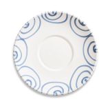 Gmundner Keramik Blaugeflammt Unterteller Teetasse Maxima (� 18cm)