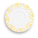 Gmundner Keramik Gelbgeflammt Unterteller Cappuccino Gourmet (�14cm)