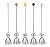 Eierschalensollbruchstellenverursacher Silikonkugel schwarz