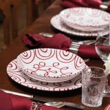 Gmundner Keramik Rotgeflammt Speiseteller Cup (� 25cm)