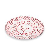 AUF BESTELLUNG  Gmundner Keramik Rotgeflammt Speiseteller Cup (� 28cm)