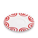 Gmundner Keramik Rotgeflammt Unterteller Cappuccino Gourmet (�14cm)