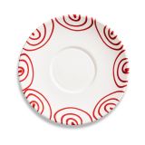 Gmundner Keramik Rotgeflammt Unterteller Teetasse Maxima (� 18cm)