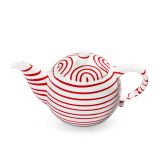 Gmundner Keramik Rotgeflammt Teekanne glatt 1,5L