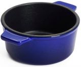 WOLL Guss-Mini-Kasserolle mit Deckel 2er Set - blau