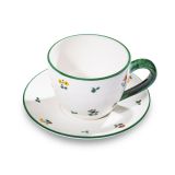 Gmundner Keramik Streublumen Teetasse Maxima - Set mit Unterteller (0,4l)