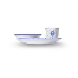 Gmundner Keramik Tupfen blau Kinderset mit B�r