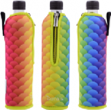 Doras Trinkflasche Glas 0,5l Limited Edition Regenbogenfisch