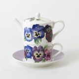 Roy Kirkham Tea for One Set PANSIES