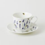 Roy Kirkham Jumbotasse + Untertasse BEES WITH LAVENDER