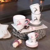 Gmundner Keramik Rosa Hirsch Espresso f�r dich Gourmet - Geschenkset