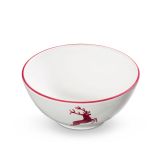 Gmundner Keramik Bordeauxroter Hirsch Sch�ssel (� 20cm)