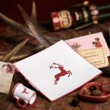 Gmundner Keramik Bordeauxroter Hirsch Espresso f�r dich Gourmet - Geschenkset