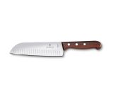Victorinox Wood Santokumesser mit Kullenschliff 17cm