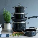 Riess Nouvelle Black Magic extra stark Emaille Pfanne 28cm