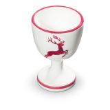 Gmundner Keramik Bordeauxroter Hirsch Eierbecher