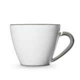 Gmundner Keramik Grauer Rand Cappuccino Tasse Gourmet (0,16L)