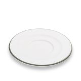 Gmundner Keramik Grauer Rand Unterteller Cappuccino Gourmet (�14cm)