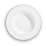 Gmundner Keramik Grauer Rand Suppenteller Gourmet (� 24cm)