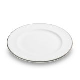 Gmundner Keramik Grauer Rand Dessertteller Gourmet (� 22cm)