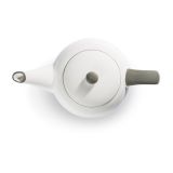 Gmundner Keramik Grauer Rand Teekanne glatt 1,5L